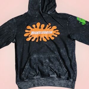Nickelodeon Black Pullover with Orange Splat